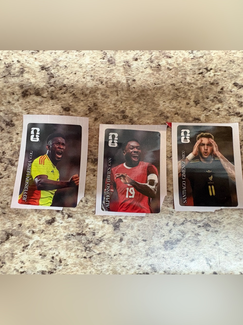 Coca-Cola FIFA World Cup Stickers # 4, 6, 9